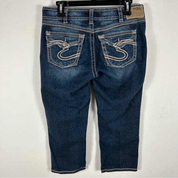 Silver Jeans Dark Blue Ankle & Cropped Jeans - Picture 1 of 10
